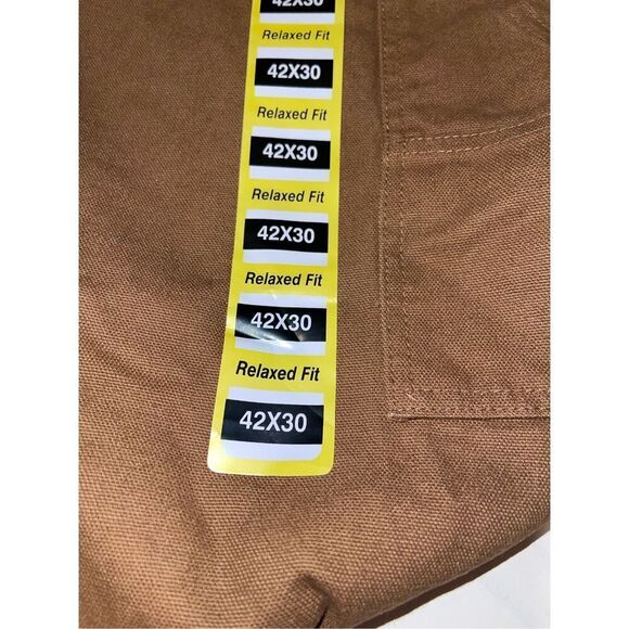 Key Apparel Men's Relaxed Fit Duck Dungaree (Carpenter‎ Jeans) W42x30 A6 - Picture 2 of 7